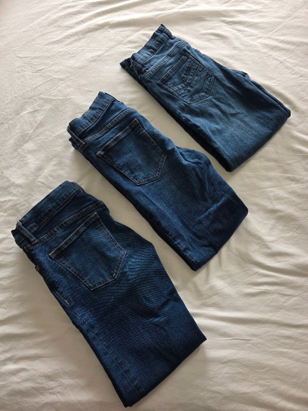 3 pairs boys size 12 blue Jeans